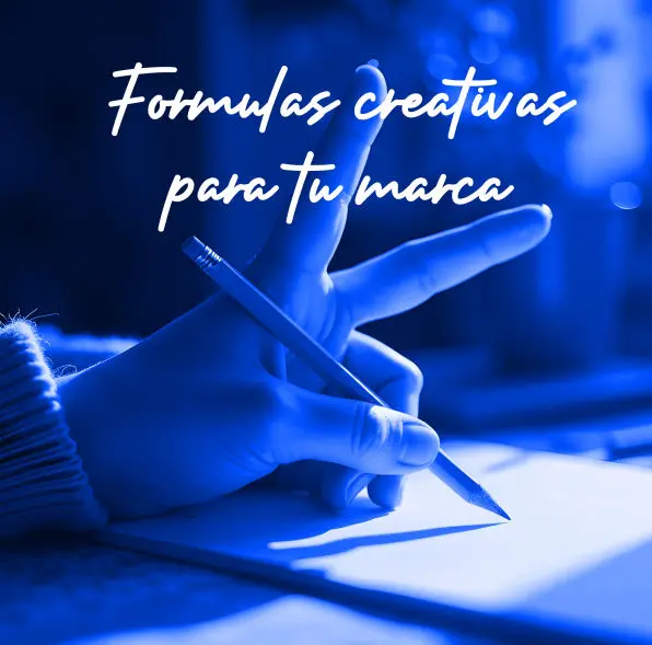 se muestra un anuncio con formulas creativas