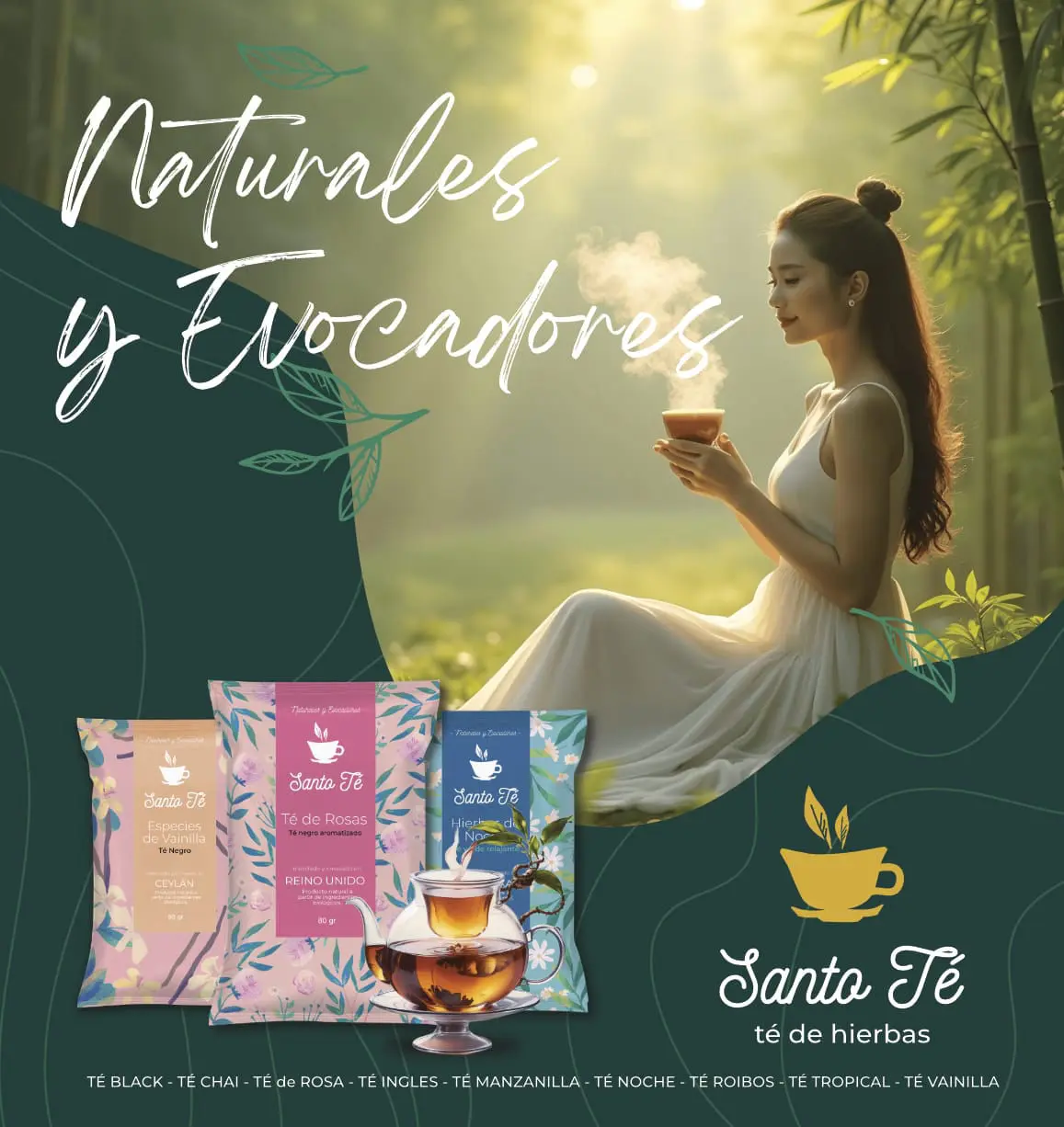 publicidad mujer banner instagram para santo-te 2025