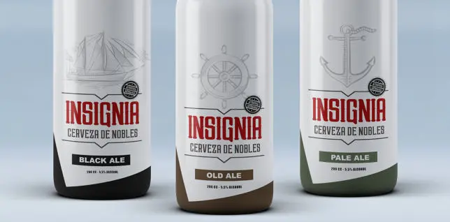 etiqueta Cervecería Insignia