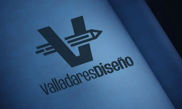 presento mi nuevo diseño de logotipo para valladares diseño